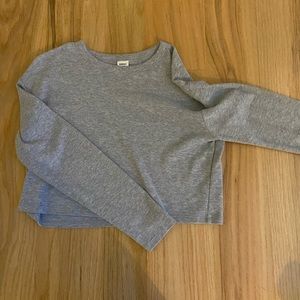 Ribbed Cropped Long-sleeve